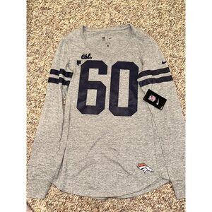 Nike NFL Broncos‎ #60 Long Sleeve Shirt Size Large